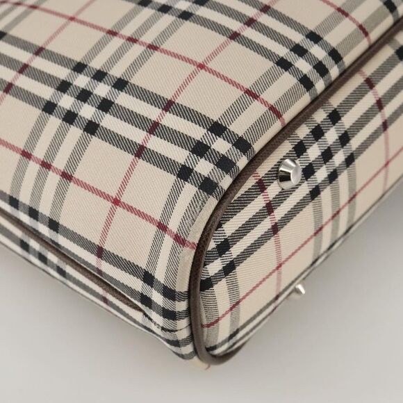 Burberry Nova Check Beige Canvas Tote Bag (Pre-Owned) - Picture 9 of 16